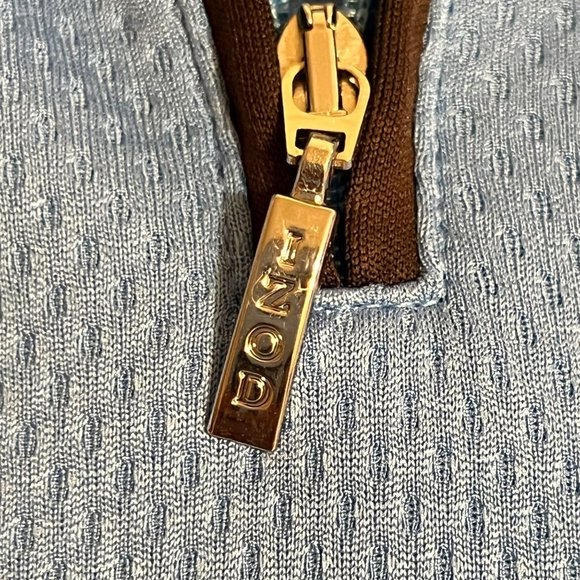 IZOD  perform Women's blue short sleeve golf shirt size M - Picture 11 of 11